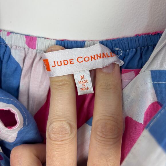 Jude Connally Rose Dress In Blooming Floral Periwinkle Medium Cotton midi maxi - Picture 9 of 11